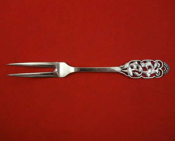 Hestenes Norwegian Sterling Silver Cold Meat Fork 2-Tine 8 78" Silverware
