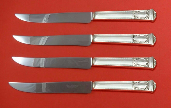 San Lorenzo by Tiffany and Co Sterling Steak Knife Set 4pc Texas Sized Custom