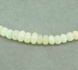 50ct Strand of Genuine Natural Opal Beads Necklace with 14k Gold Clasp (#J4382)