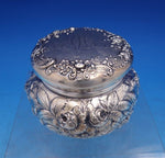 Repousse by Kirk Sterling Silver Powder Jar  #6 2 1/2" x 3 3/4" 5.2 ozt. (#7033)