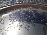 Dominick and Haff Sterling Silver Charger Plate Ornate Pierced 11 1/4"  (#6193)