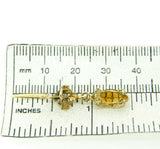 14k Yellow Gold Marquise Genuine Natural Citrine Wire Drop Earrings (#J1685)