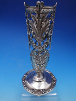 Redlich and Co Sterling Silver Vase Holder 9" Tall Monogrammed #5760 (#4725)