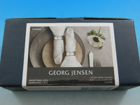 Pyramid by Georg Jensen Stainless Steel Flatware Napkin Ring 2 piece Set New