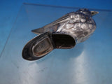 Portuguese Sterling Silver Spice Box Model of Bird with Hinged Base (#6654)