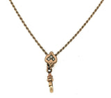 Victorian Gold Filled Watch Chain with Seed Pearl (#J5465)
