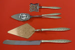 Spanish Lace by Wallace Sterling Silver Dessert Serving Set 4pc Custom Made