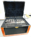 Conde Twisted Ebony by Ercuis French Silverplated Flatware Set Service 117 pcs