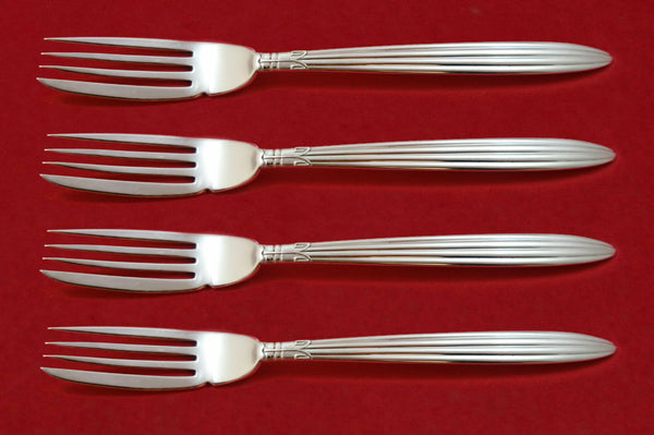 Jubilee by Reed and Barton Sterling Silver Fish Fork Set 4pc AS Custom 7 1/4"