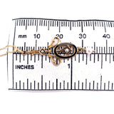 10k Yellow Gold Seed Pearls and Black Enamel Lavaliere Pendant (#J4956)