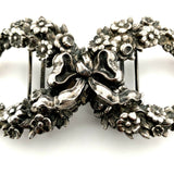 Kerr Sterling Buckle Set 2pc Wreath and Ribbon #365 (#J5480)