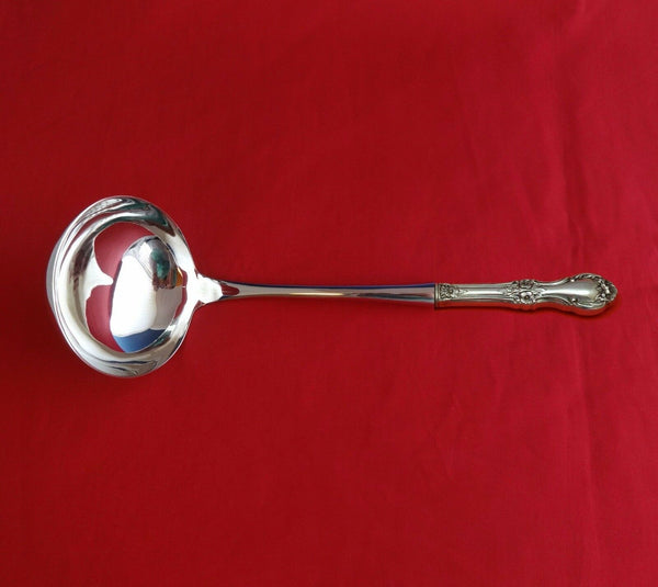 Wild Rose by International Sterling Silver Soup Ladle HHWS Custom Made 10 1/2"