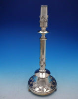 Forget Me Not by Hadad Sterling Silver Candlestick Pair 14 3/4" Tall (#4403)