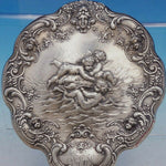 Gorham Sterling Silver Hand Mirror with Cherubs and Dolphin #C475 (#4600)
