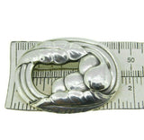 Georg Jensen Sterling Pin #18 Hammered Leaves with Berries (#J4658)