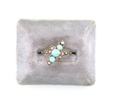 10k Yellow Gold Victorian Opal and Seed Pearl Ring (#J5516)