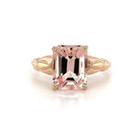 10k Rose Gold 2.15ct Genuine Natural Morganite Ring Jewelry (#J5741)