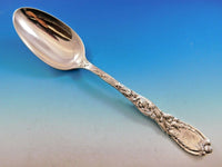 Chrysanthemum by Tiffany Sterling Silver Stuffing Spoon with Button 12 1/2"