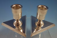 Sanborns Mexican Mexico Sterling Silver Candlestick 2pc Triangular #1803 (#1969)