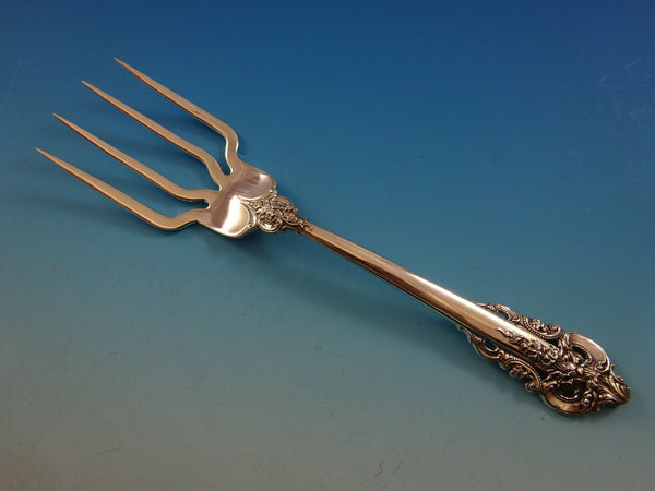 Grande Baroque by Wallace Sterling Silver BBQ Beef Serving Fork 7 1/2" Custom