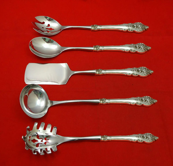 Donatello by Amston Sterling Silver Hostess Set 5pc HHWS  Custom Made