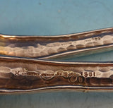 Lap Over Edge by Tiffany Sterling Silver Long Salad Serving Set Applied Elements
