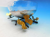 Butterfly Ginkgo by Michael Aram Stainless Steel & Glass Nut Dish w/ Spoon - New
