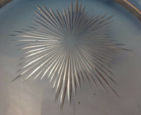 Dominick & Haff Sterling Silver Centerpiece Serving Bowl Crystal Etched (#0089)