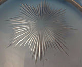 Dominick & Haff Sterling Silver Centerpiece Serving Bowl Crystal Etched (#0089)