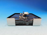 White Orchid by Michael Aram Nickelplate Stainless Cocktail Napkin Holder - New