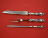 Lucerne by Wallace Sterling Silver Roast Carving Set 3pc HH WS Serving Heirloom