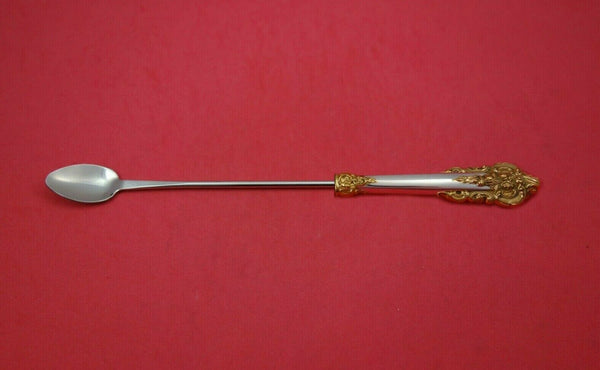 Grande Baroque Gold Accents by Wallace Sterling Silver Lemonade Spoon Custom 12"