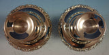Luella Mexican Mexico Sterling Silver Candlestick Pair 2 1/8" x 4" (#2120)
