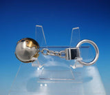 Buccellati Italian Italy Sterling Silver Key Ring Globe Gold Accent New (#4538)