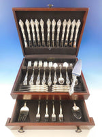 Grande Regency by International Sterling Silver Flatware Set for 12 Service 87pc