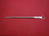 English Georgian Sterling Silver Skewer engraved griffin and crown 1827 12"