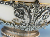 Tiffany & Co. Sterling Silver Bouillon Cup w/Cherubs/Liner w/Gold Border/Flowers