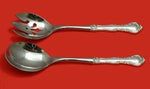 Alencon Lace By Gorham Sterling Silver Salad Serving Set HHWS 2pc Custom