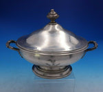 Cartier English Georgian Sterling Silver Vegetable Bowl Covered w/ Base (#4060)