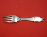 Beaded by Georg Jensen Sterling Silver Baby Fork 4 1/4" Heirloom Silverware