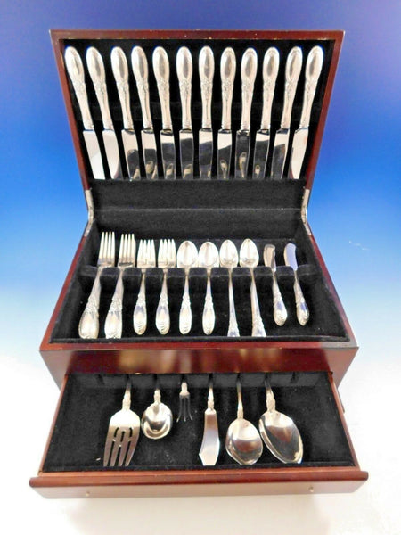 Old Mirror by Towle Sterling Silver Flatware Set for 12 Dinner Service 78 Pieces