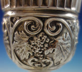 Judaica Israel Sterling Silver Goblet w/ Grapes and Gold Washed Interior (#2847)