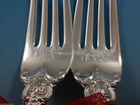 Sterling Silver His & Hers Cake Forks Grande Baroque Wedding Decorations Favors