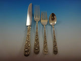 Repousse by Kirk Sterling Silver Flatware Service For 12 Set 143 Pcs Dinner Size