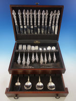 Les Six Fleurs Reed & Barton Sterling Silver Flatware Set Service 85 pcs Dinner