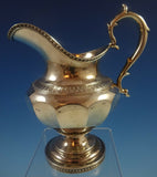 Salisbury and Co Coin Silver Tea Set 3pc 3-D Applied Leaf Berry Finials (#1294)