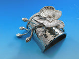 White Orchid by Michael Aram Nickelplate Napkin Ring Set of 8 - New