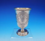 Robert and William Wilson Philadelphia Coin Silver Goblet Hand Engraved GW #3541