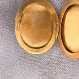 10k Yellow Gold Vintage Locket Engraved with Flowers (#J5408)