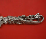 Dolphin by Shiebler Sterling Silver Ice Cream Slice FH AS Bright-Cut Flowers 13"